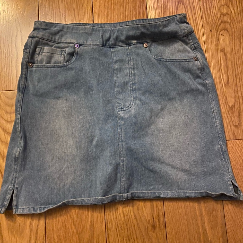 Denim Light Blue Skirt